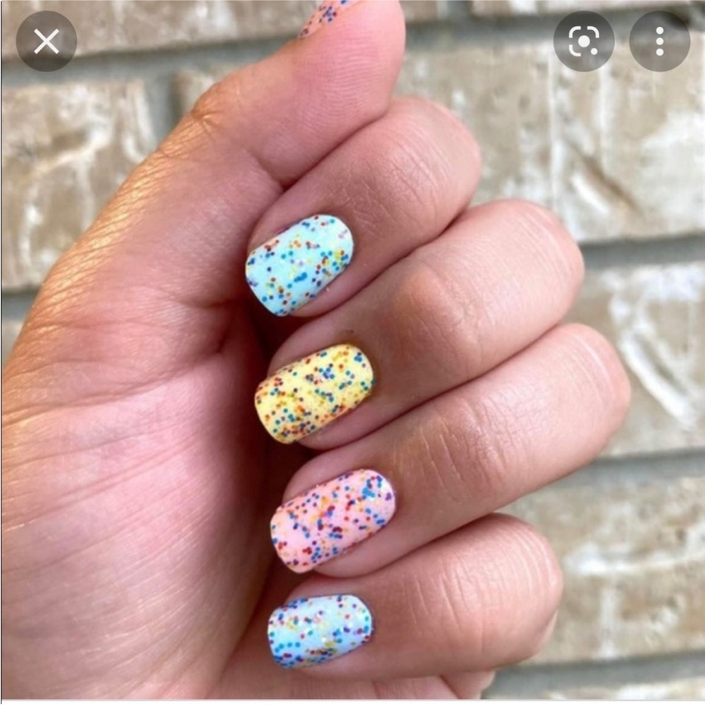 *Retired* Color Street: Sugar High | Rainbow Multicolor Glitter Clear Overlay - Picture 8 of 12